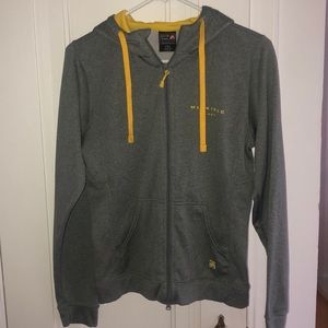 Grey Mackinac Island zip up